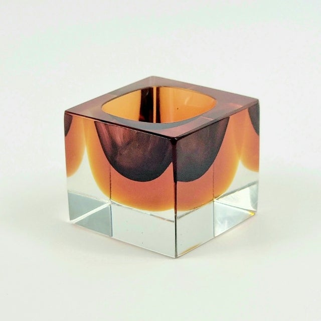1970s Sommerso Murano Glass Catchall by Flavio Poli for Seguso, Italy, 1970s For Sale - Image 5 of 7