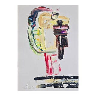 Abstract Figurative Female Portrait — Original Oil Painting by Diane Grant For Sale