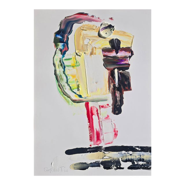 Abstract Figurative Portrait of a Woman — Original Oil Painting by Diane Grant For Sale