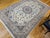 Vintage Exceptionally Fine Persian Nain Habibian Area Rug, Hand-Knotted Wool & Silk, Floral Pattern, 7x10, Ivory & Blue For Sale - Image 16 of 16