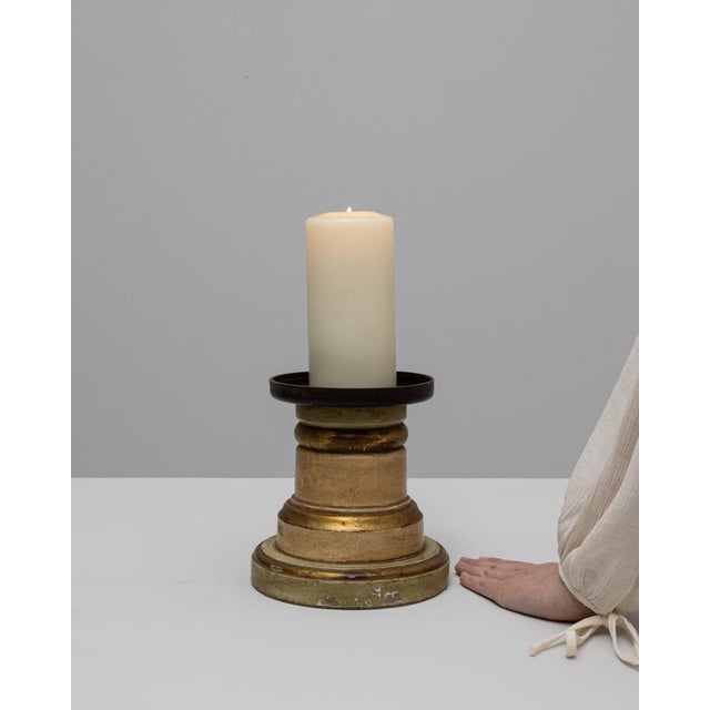 19th Century 19th Century French Wooden Candlestick Holder For Sale - Image 5 of 18