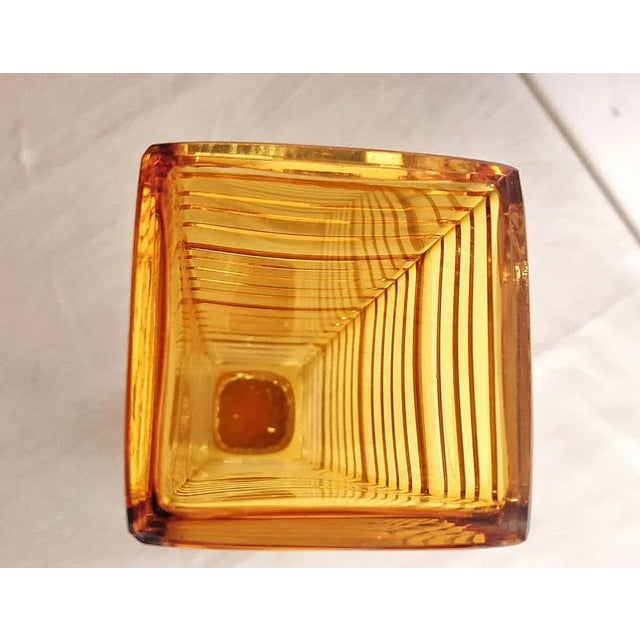 Metal Glass Vase with Silver Base, Italy, 1960s For Sale - Image 7 of 10