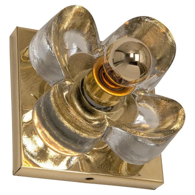 Glass Wall Light by Sische, Germany, 1970s For Sale - Image 9 of 9