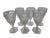 Fostoria Set of 6 American Clear Water Goblets This set of 6 glasses reflect the iconic 2056 pattern by Fostoria. The...