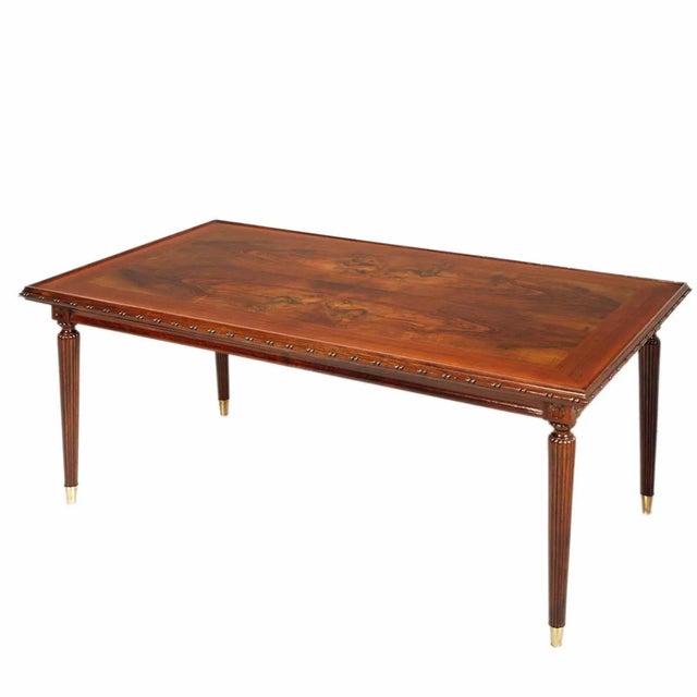 Mid-Century Walnut Coffee Table by Consorzio Esposizione Cantù in the style of Gio Ponti, 1920s For Sale - Image 6 of 6