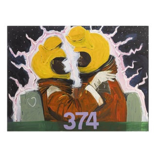 Nazaré Álvares, Composition, 1997, Acrylic on Canvas For Sale