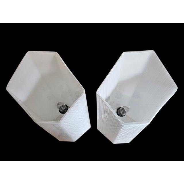 1960s Pair of Mid-Century Modern Murano Vetri Lamps For Sale - Image 5 of 9