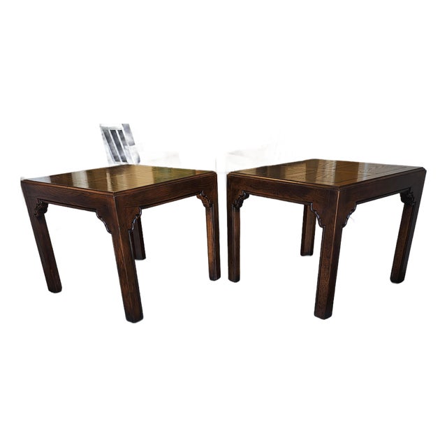 1970s Henredon Four Centuries French Country Side Tables - A Pair For Sale