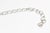 Metal Diamond Oval 18k White Gold 14" Link Choker or Collar Necklace For Sale - Image 7 of 11