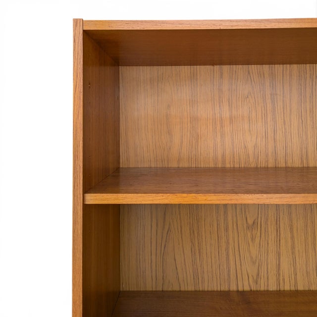 Vintage Danish Modern Teak Bookcase With Adjustable Shelves For Sale - Image 11 of 15