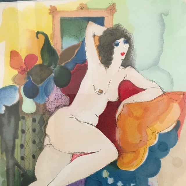 1990s Nude Serigraph by Itzchak Tarkay, Framed For Sale In Miami - Image 6 of 9