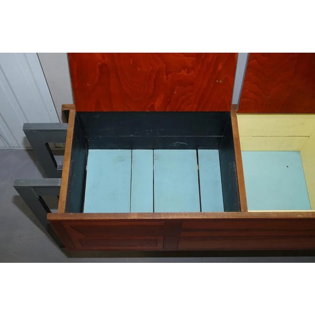 Modern Custom Made Sideboard with Upwards Opening Doors For Sale - Image 17 of 18