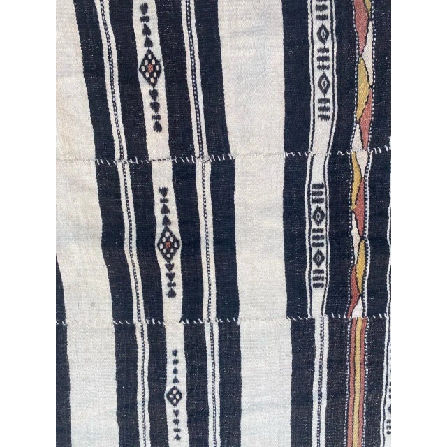Vintage Long Malian Tribal Woven Kilim For Sale - Image 4 of 18