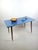 Blue Vintage Rockabilly Coffee Table with Blue Finish, 1950s For Sale - Image 8 of 11