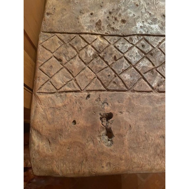 Tribal 1960s Carved Wooden Swing Hut Door Batonga Zambezi Africa Tribal For Sale - Image 3 of 12