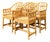 Vintage Brighton Pavillion Rattan Dining Chairs - Set of 4 For Sale