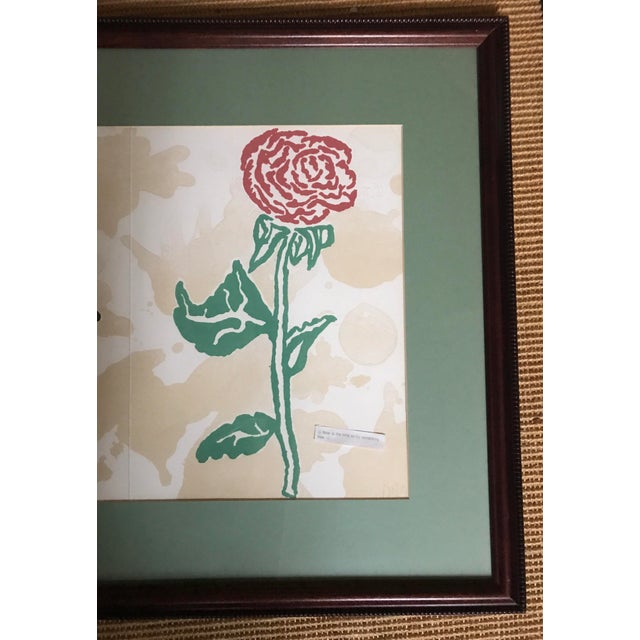 Donald Baechler Offset Lithograph Hand Signed Dated by Artist W/ Provenance and Printer's Watermark For Sale In New York - Image 6 of 11