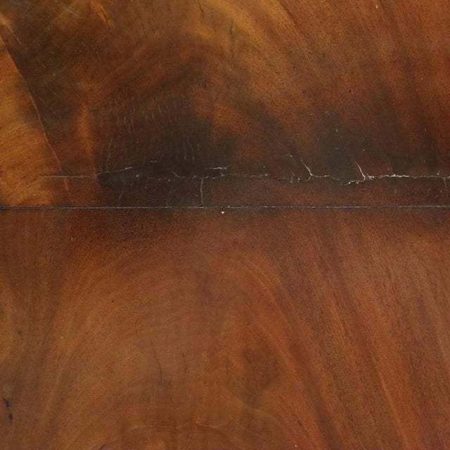Antique Quervelle American Empire Flame Mahogany Secretary Desk C1840 For Sale - Image 14 of 17