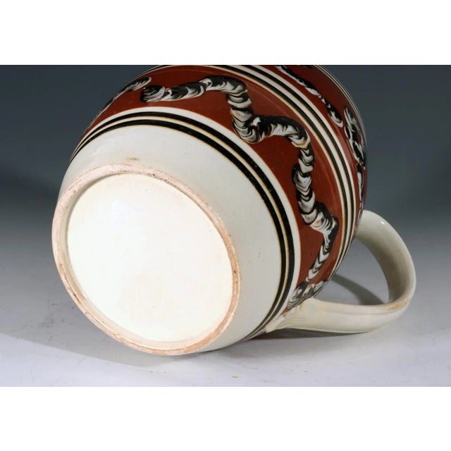 Antique English Mocha Pottery Earthworm Jug, Circa 1820 For Sale - Image 9 of 10