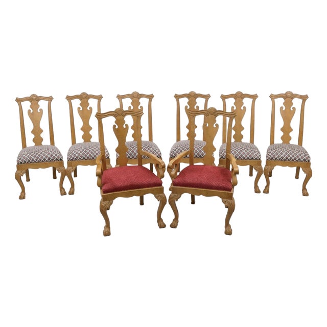 Century Furniture Chippendale Style Dining Chairs, Set of 8 For Sale