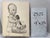1940s Original Signed Graphite Illustration of Child Holding Puppy, 11.5 × 9 In. For Sale In Atlanta - Image 6 of 6