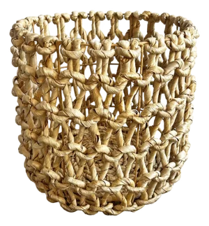 Coastal Contemporary Hyacinth Chain Basket Large