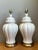 Chinoiserie Vintage Crackle Glaze Ceramic Table Lamps - Pair For Sale - Image 3 of 12