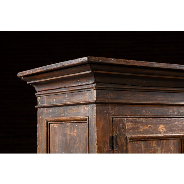 Mid-19th Century Painted Pine Cupboard For Sale In Chicago - Image 6 of 17