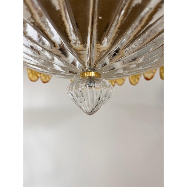 Murano Pendant Light in Amber Glasses, 1990s For Sale - Image 14 of 16