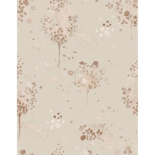 Sample - Sepia Wallpaper by Paule Marrot in Rosy Brown For Sale