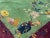 Textile 1920s Green Floral Modern Antique Chinese Art Deco Carpet 9' X 11'6" Handknotted Wool Rug For Sale - Image 7 of 7