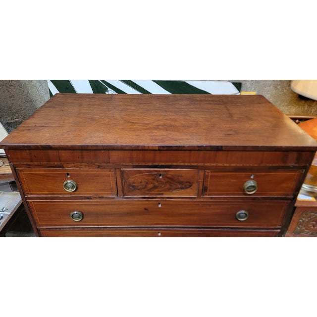 Antique Georgian Mahogany Chest Circa. 1850 For Sale - Image 11 of 14
