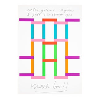 Max Bill, Gallery Bay Window, Lithograph For Sale
