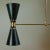 Mid-Century French Black Double Cone Diabolo Pendant Chandelier, 1950s For Sale - Image 13 of 15