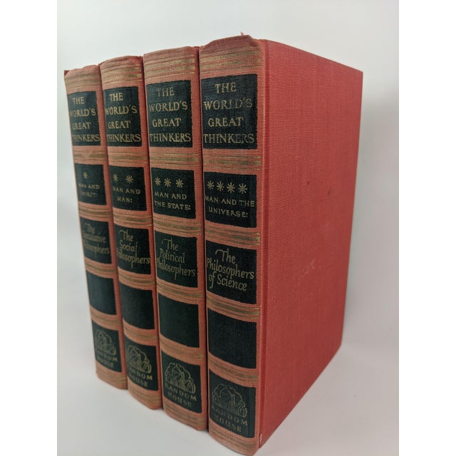 Mid 20th Century Vintage 1947 Random House “The World’s Great Thinkers” 4-Volume Boxed Set For Sale - Image 5 of 14