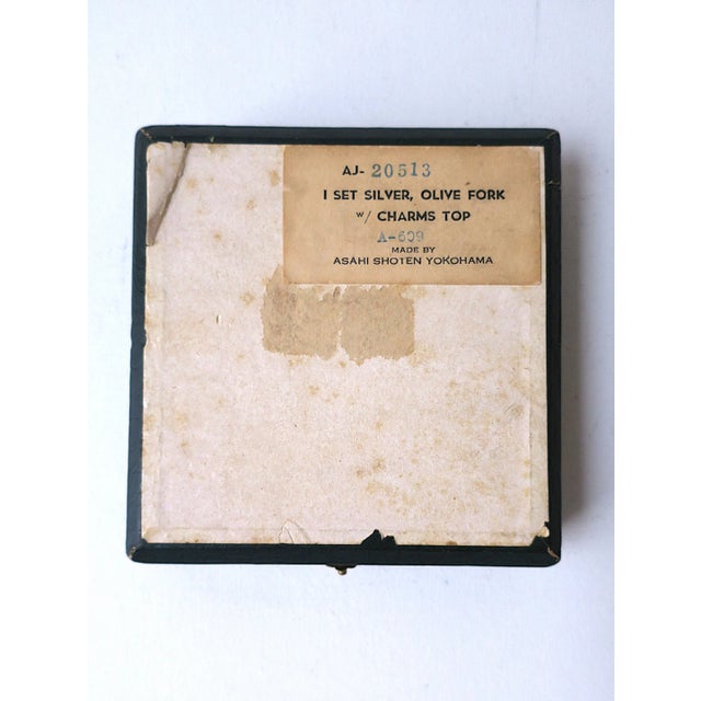 Sterling Silver Cocktail or Appetizer Fork Picks by Asahi Shoten, Japan For Sale - Image 11 of 12