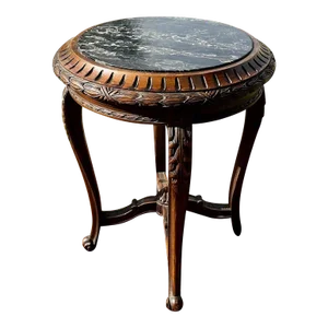 19th Century French Regence Style Round Marble Top Side Table