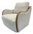 Modern Swivel Chair - Nubby Cream For Sale