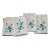 Vintage "Applique" Flower on Linen Table Napkins- Set of 4 For Sale