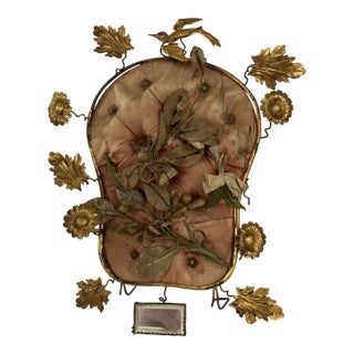 Antique French Boudoir / Wedding Decorative Stand — 19th Century Gilt Ormolu For Sale