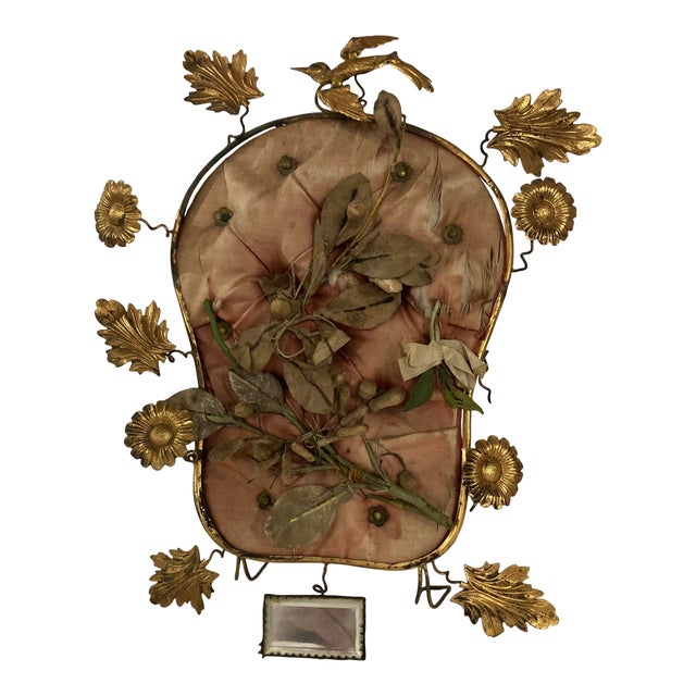 Antique French Boudoir / Wedding Decorative Stand — 19th Century Gilt Ormolu For Sale