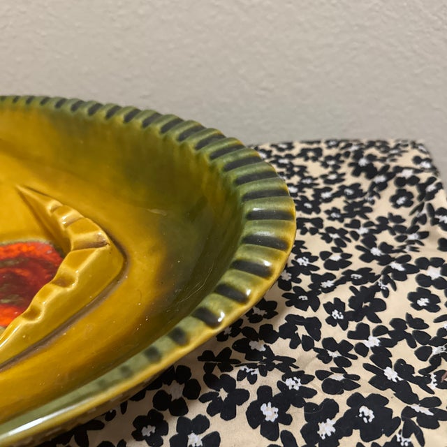 Vintage Mid-Century Modern Maurice of California Ceramic Boomerang Ashtray For Sale In New Orleans - Image 6 of 12
