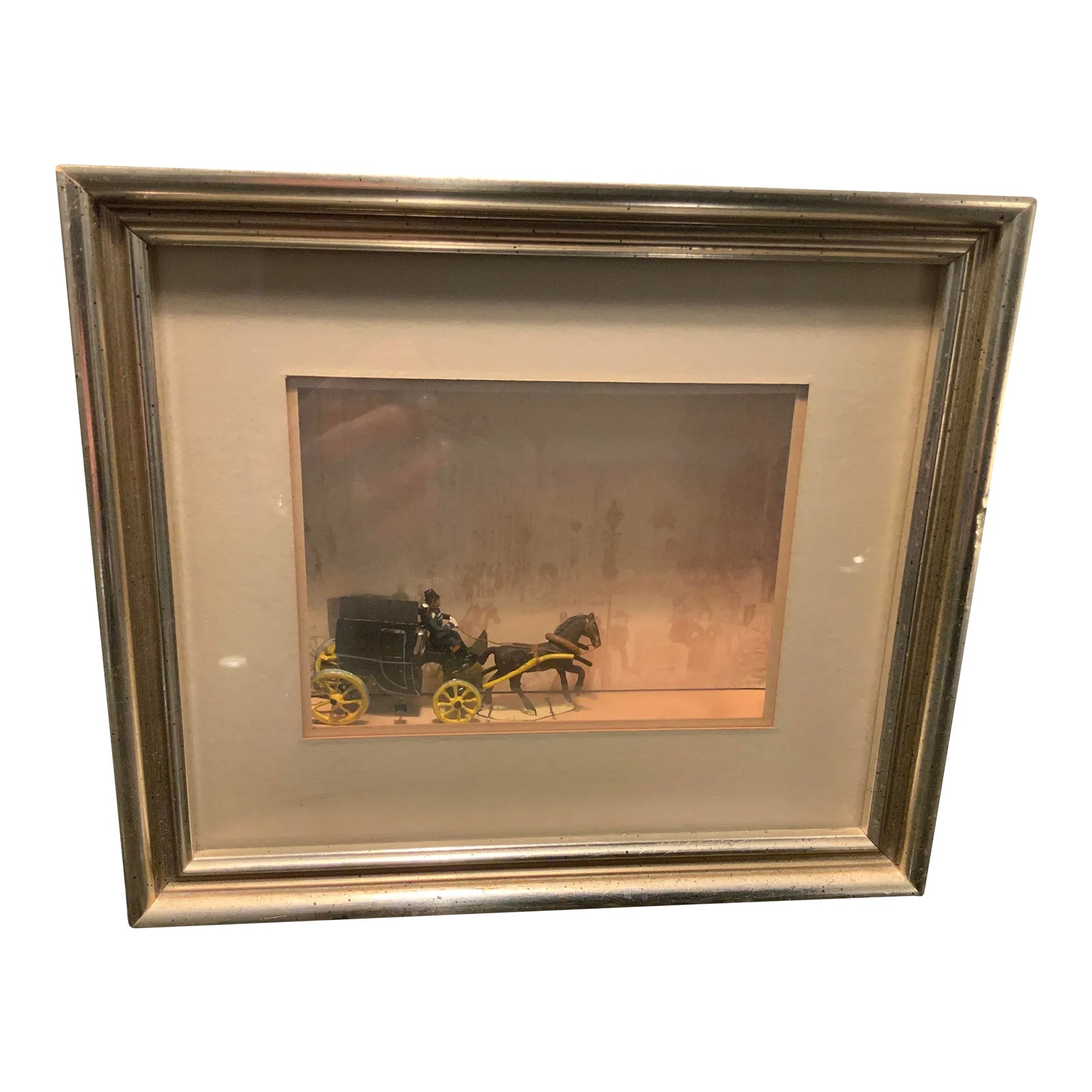 “Fiacre” Shadowbox Wall Street From the Corner of Broad , Nyc Chairish