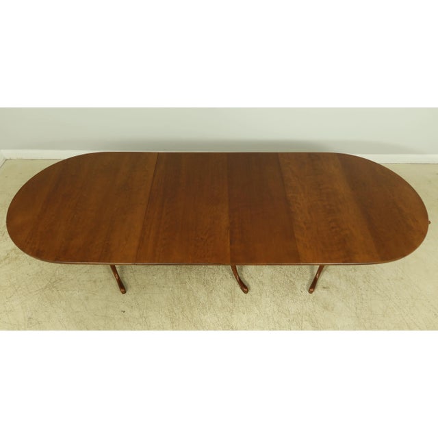 Brown Eldred Wheeler Cherry 3 Part Banquet Dining Room Table For Sale - Image 8 of 13
