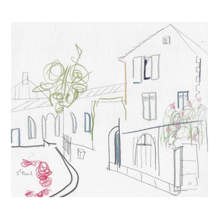Norbert Voelkel St Paul St Remy Van Gogh Drawing For Sale