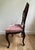 Burgundy Late 19th Century Victorian Mahogany Parlor Chairs – Carved Elegance With Tapestry Charm (Pair) For Sale - Image 8 of 17
