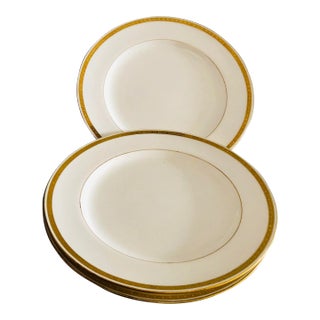 Vintage Mintons Higgins & Seiter Bone English China Plates- Set of 3 For Sale