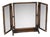 Vintage Military Campaign Style Vanity Mirror, 1930 For Sale
