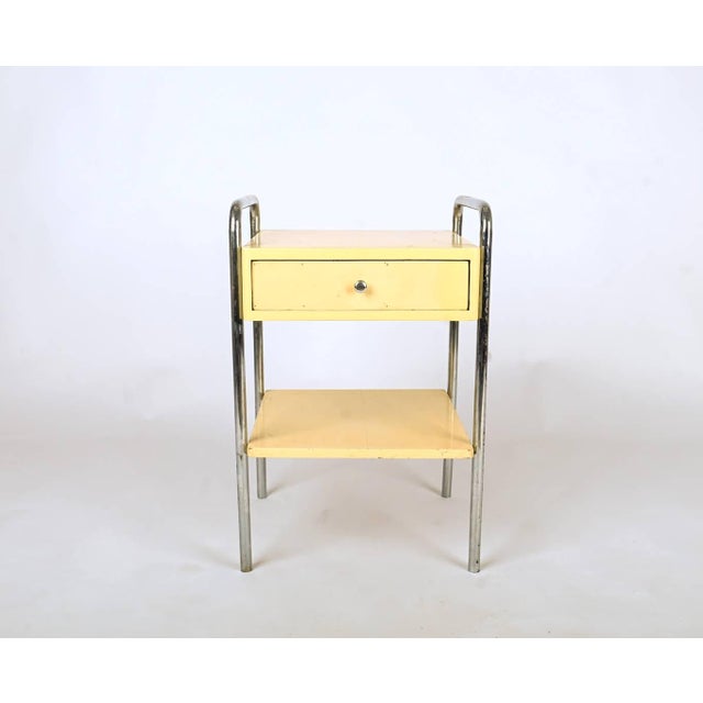 Bauhaus Nightstand in Tubular Steel from Slezak, 1930s For Sale - Image 9 of 9