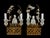 Crystal Chinoiserie basket sconces by Sherle Wagner. Florentine gold finish. Crystal male and female in each basket. Hand...